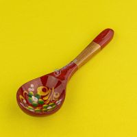 Деревянная ложка салатная Краснушка