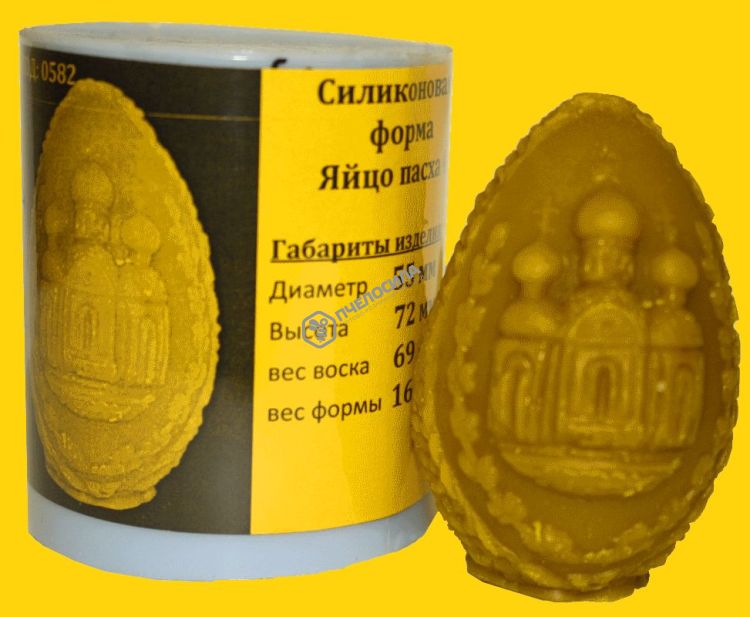 Силиконовая форма для свечей Яйцо Пасхальное 4 (0582) Силиконовая форма для свечей Яйцо Пасхальное 4 (0582)