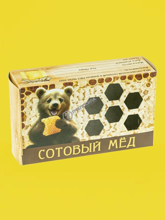20 шт. Коробка для сотового меда Мишка 20 шт. Коробка для сотового меда Мишка